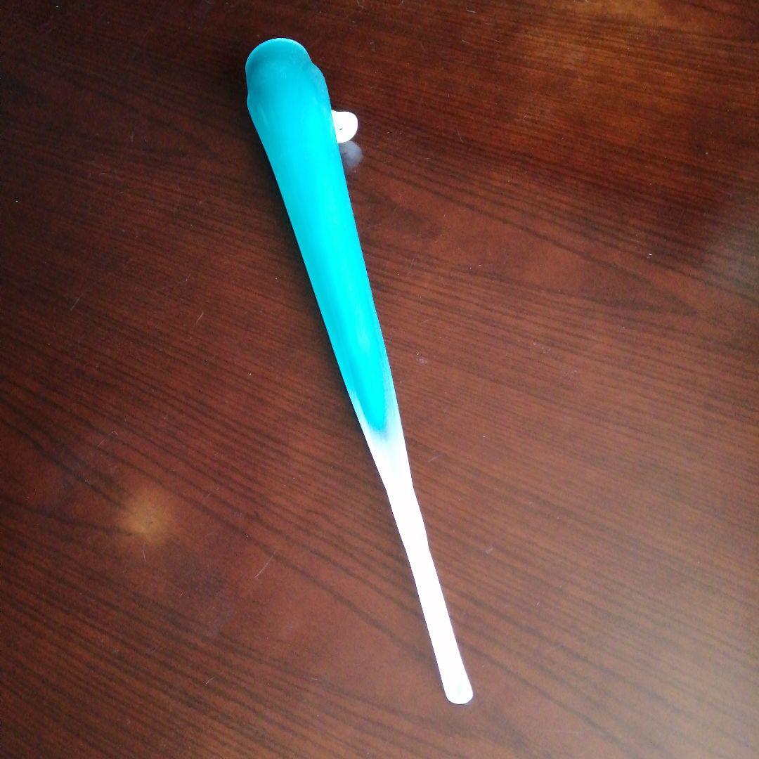 ターコイズブルーガラス掛花入　50cm