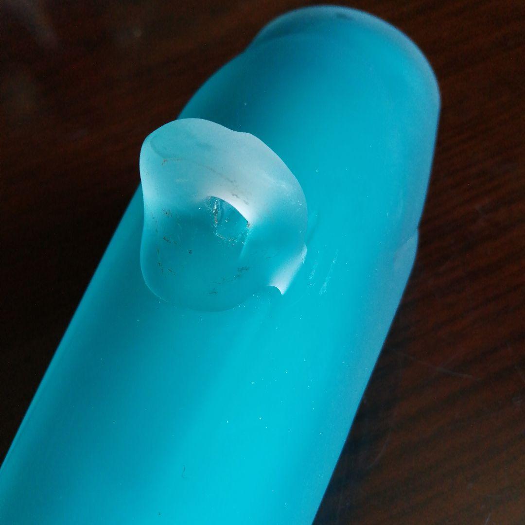 ターコイズブルーガラス掛花入　50cm