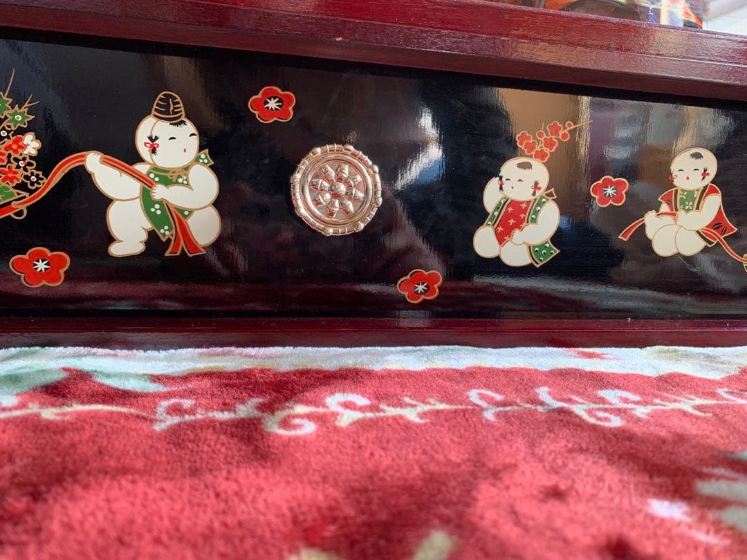 雛人形ケース付き　年代物