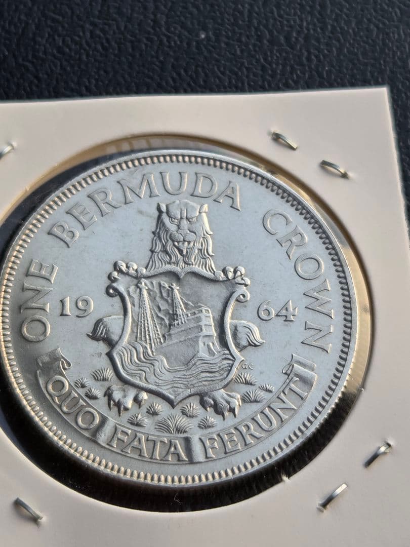 1964年 バミューダクラウン 銀貨エリザベス2世