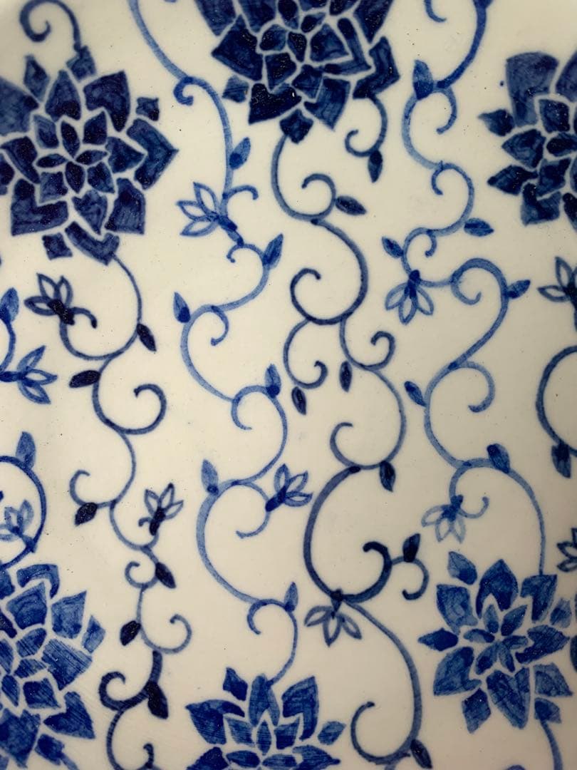 華やか唐草の皿2枚セット