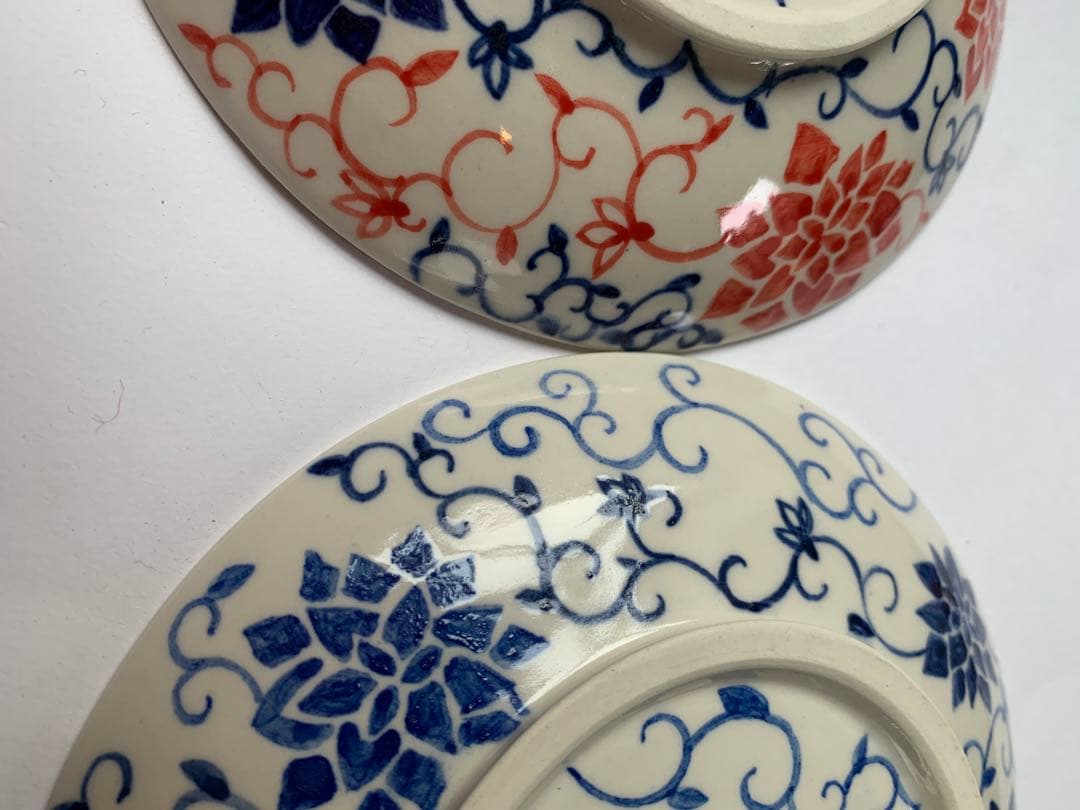 華やか唐草の皿2枚セット