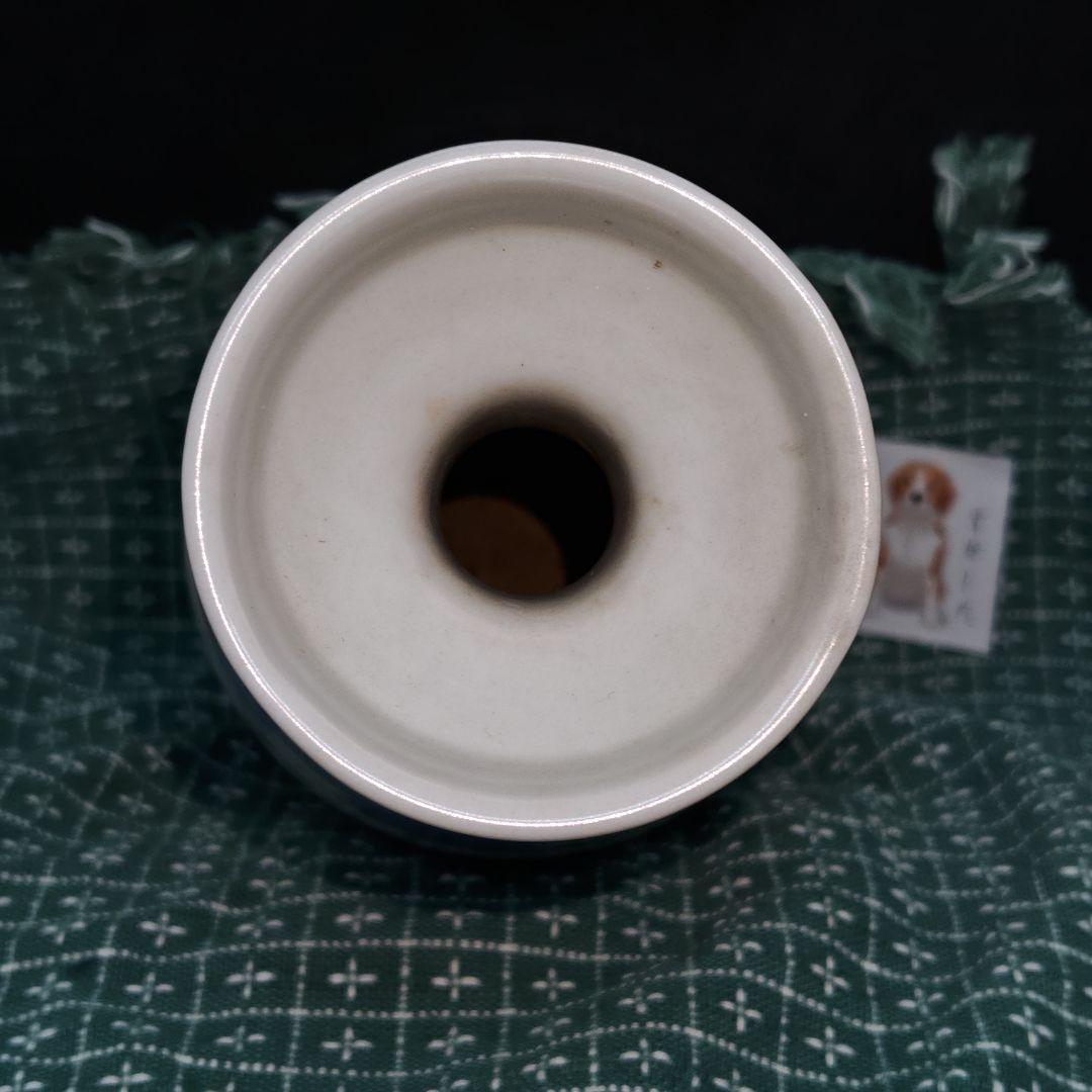 古伊万里、草花文盤口壺(合せ箱、包み古布付)