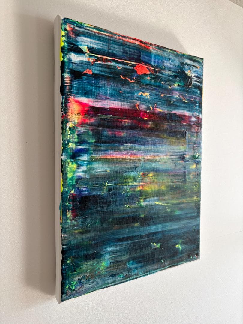 抽象画 モダンアート 現代アート F4 原画 一点物｜揺らぎを抱く　Aluma