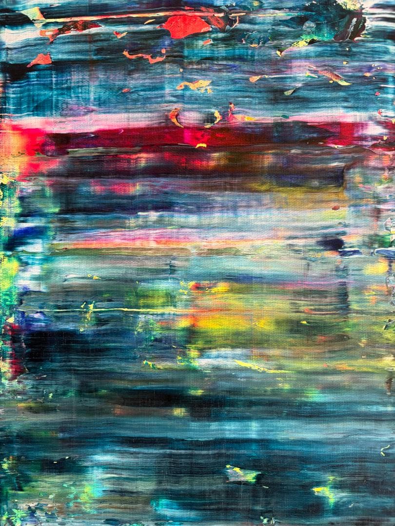 抽象画 モダンアート 現代アート F4 原画 一点物｜揺らぎを抱く　Aluma