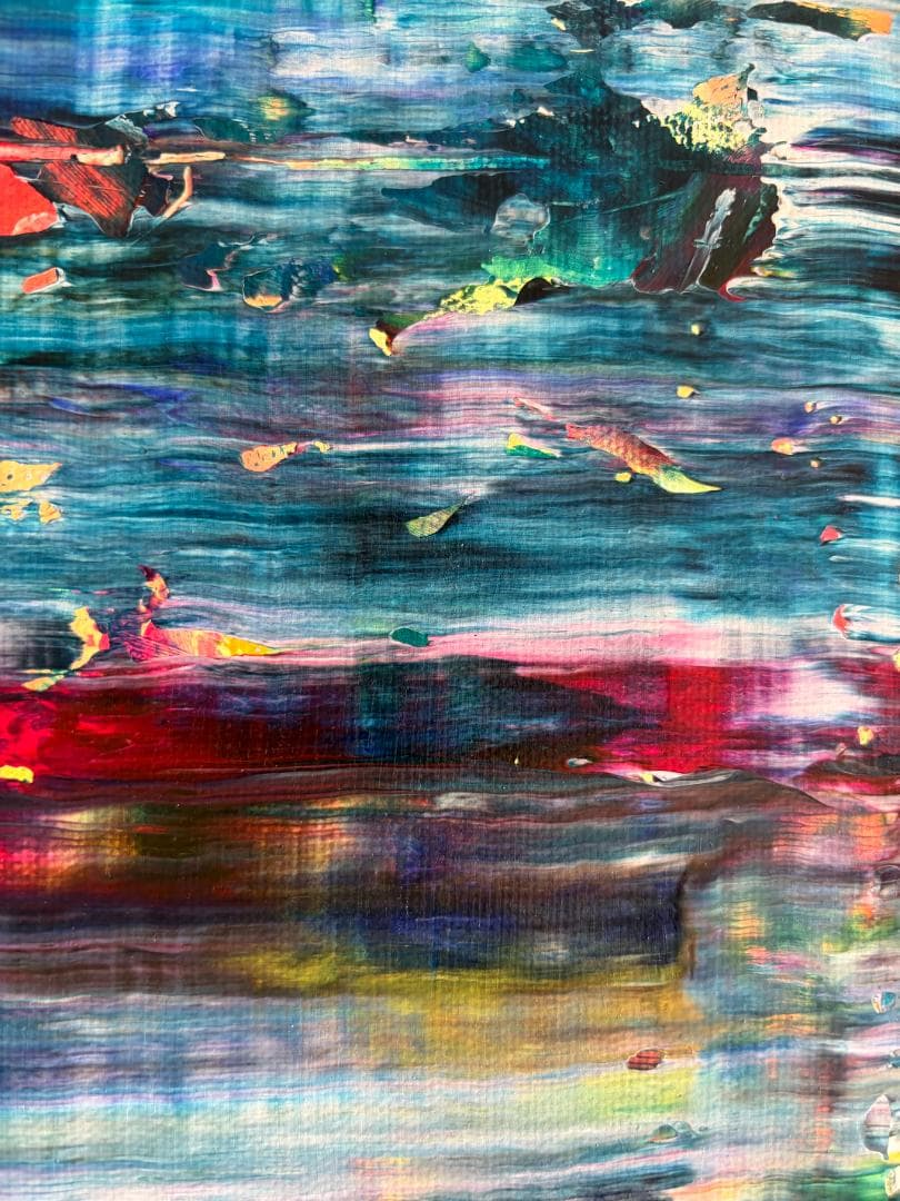 抽象画 モダンアート 現代アート F4 原画 一点物｜揺らぎを抱く　Aluma