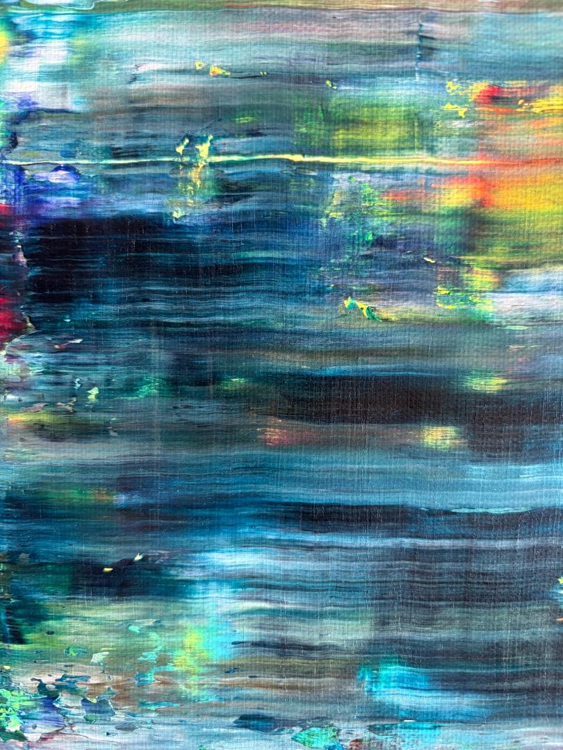 抽象画 モダンアート 現代アート F4 原画 一点物｜揺らぎを抱く　Aluma