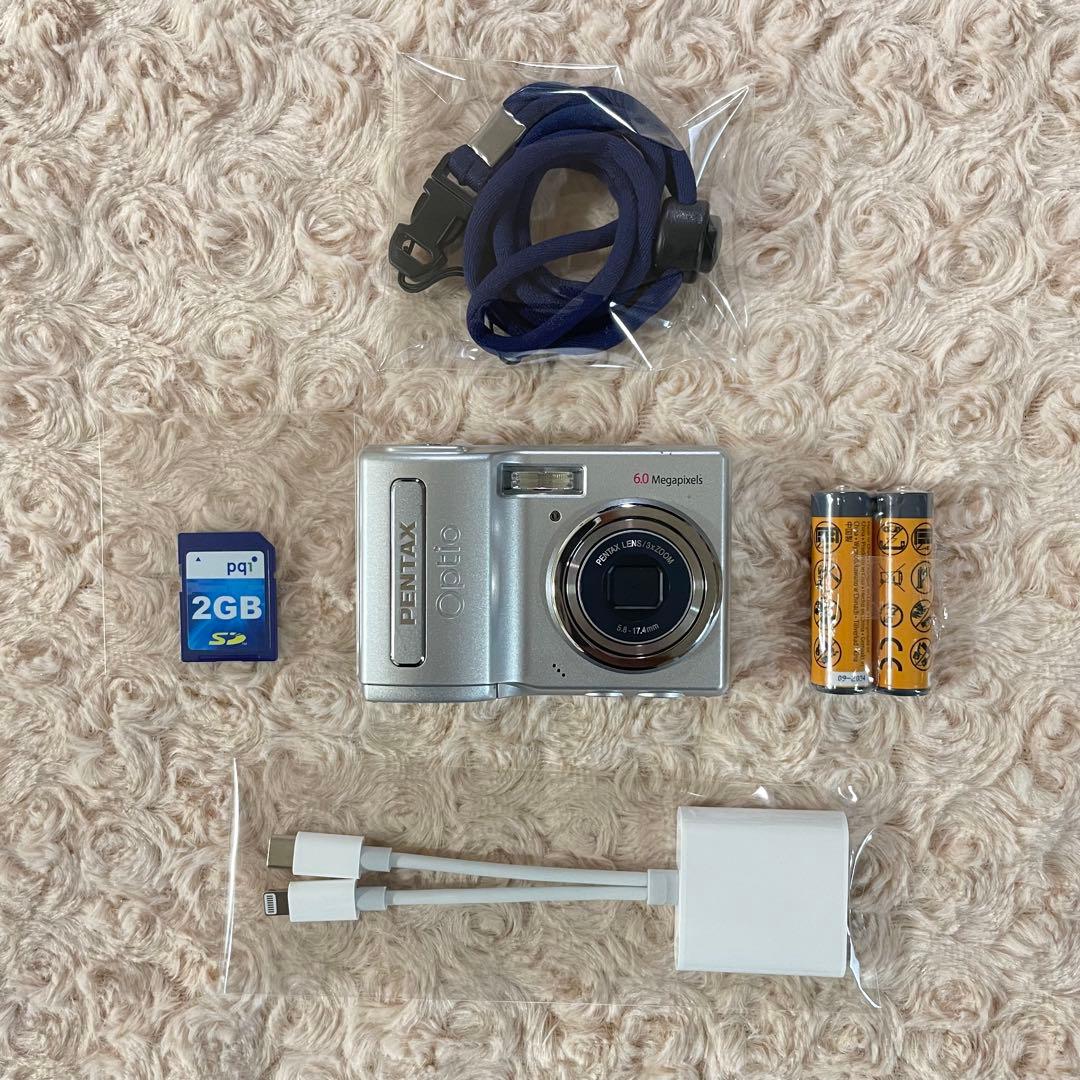 スマホ転送OK✨PENTAX Optio M10✨動作確認済 単三電池 可愛い♪
