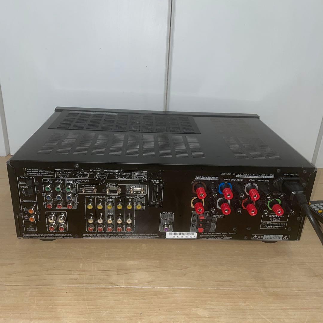 ONKYO オンキョー 7.1ch AVセンタ アンプ TX-SA578