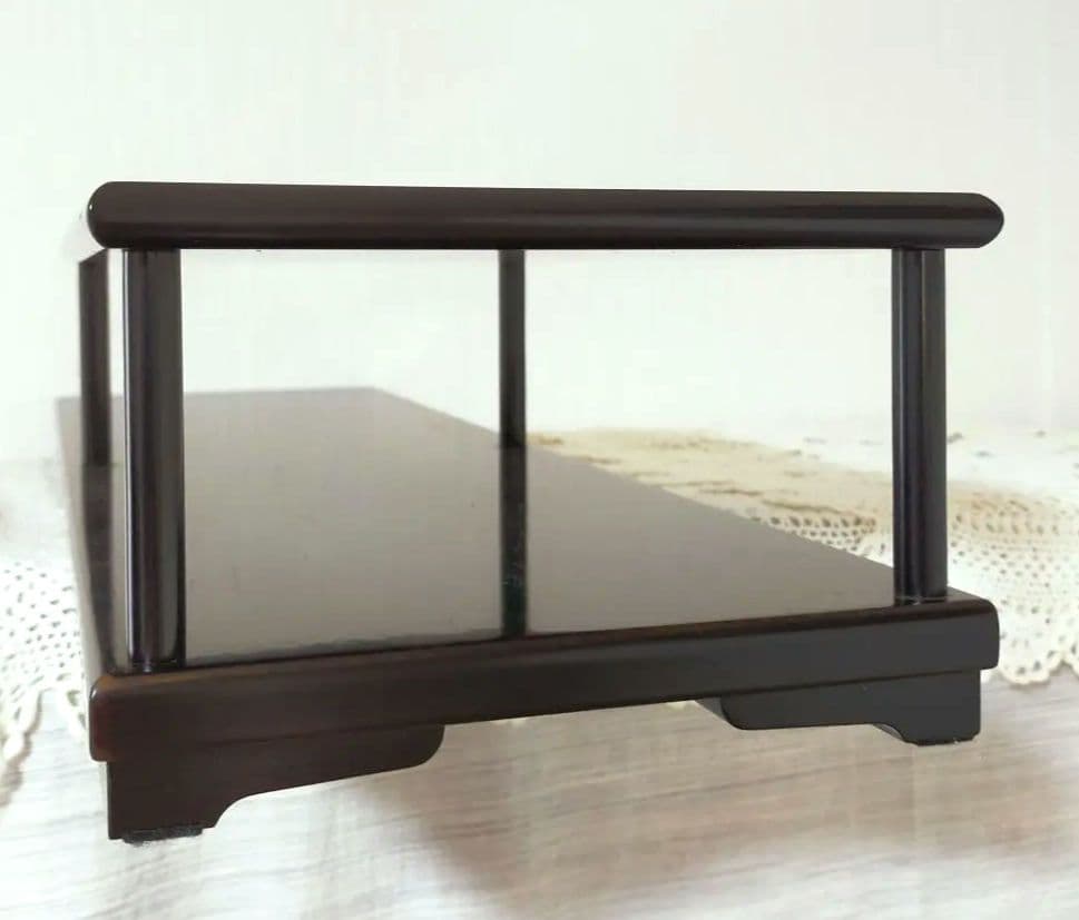 セール✨高級唐木　飾り棚　銘木黒丹　黒檀　未使用美品