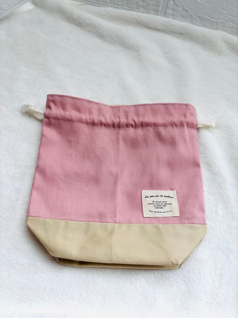 入学準備セット　4点セット　韓国ハートキルト生地　ピンク　ヌビ