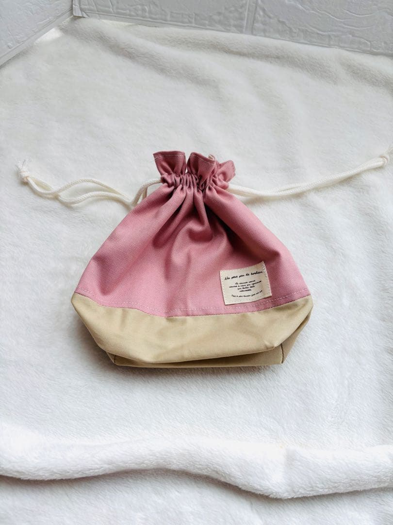 入学準備セット　4点セット　韓国ハートキルト生地　ピンク　ヌビ