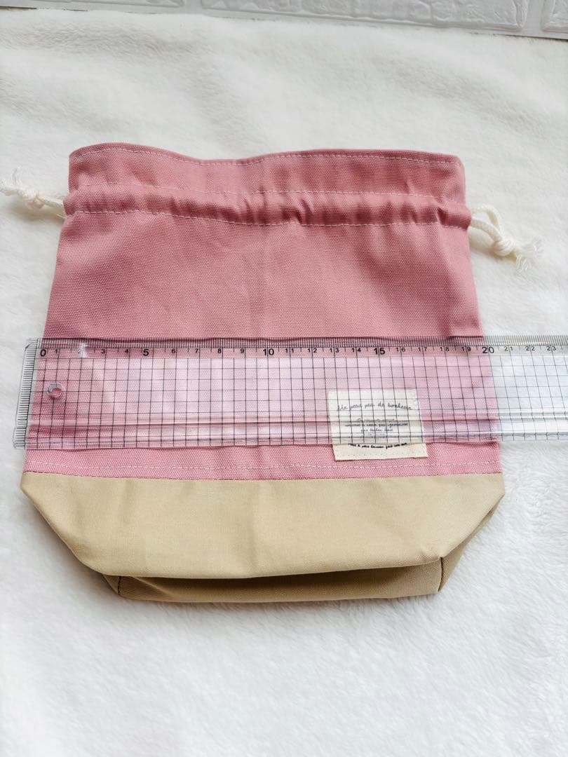 入学準備セット　4点セット　韓国ハートキルト生地　ピンク　ヌビ