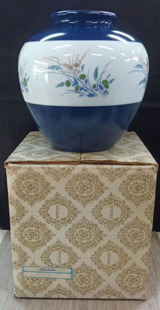 昭和レトロ/ノリタケ花瓶/フラワーベース陶器花器 519