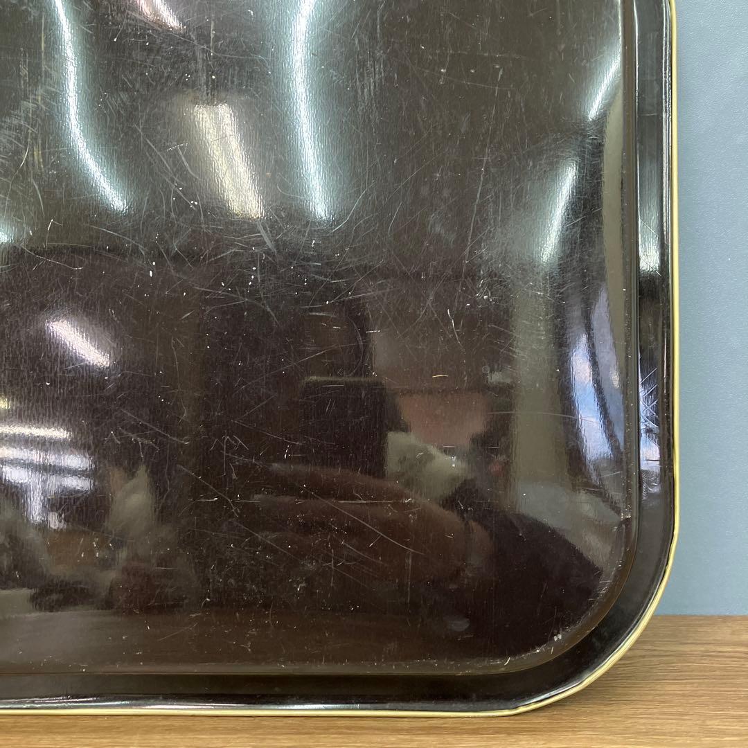 D-4 非売品 昭和レトロ 森永製菓 プレッツェル ブリキトレイ 企業物