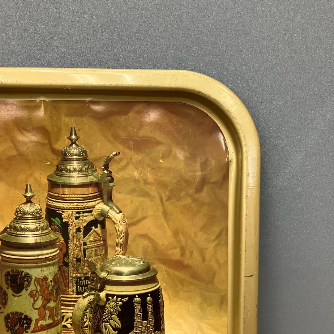 D-4 非売品 昭和レトロ 森永製菓 プレッツェル ブリキトレイ 企業物