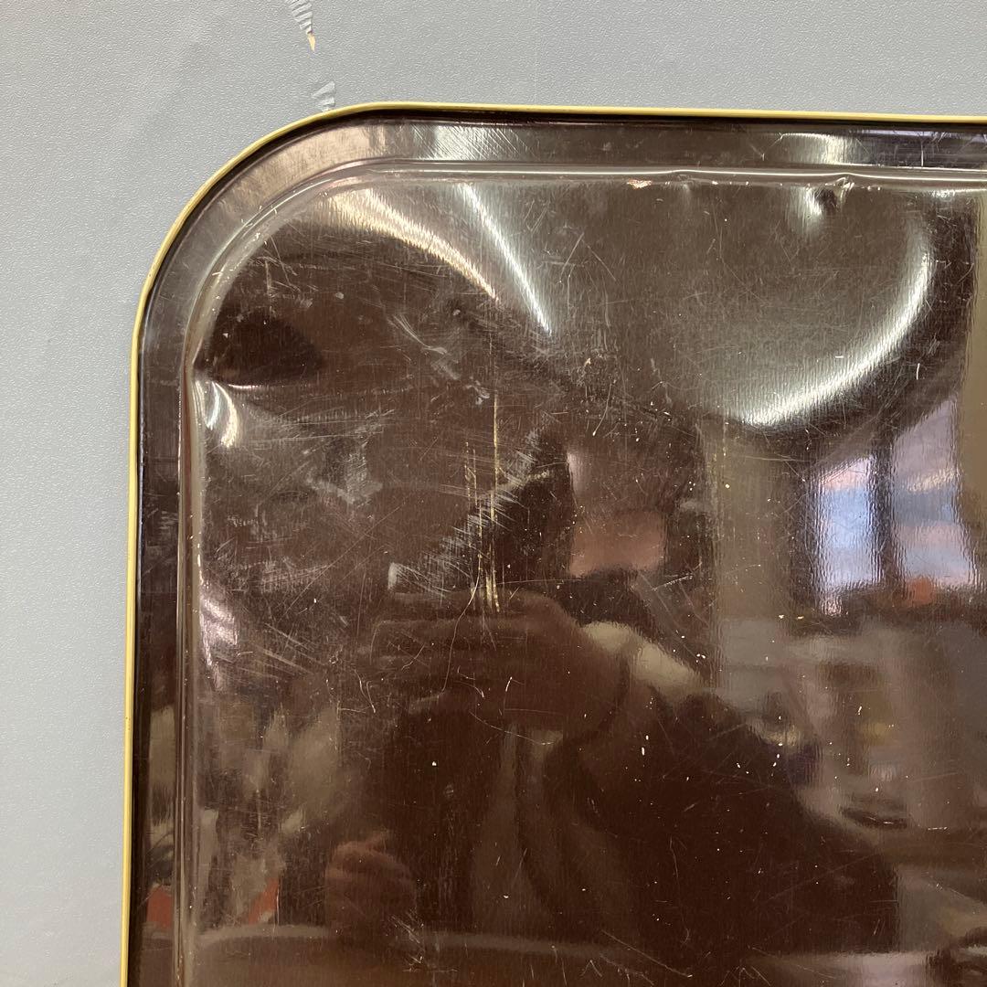 D-4 非売品 昭和レトロ 森永製菓 プレッツェル ブリキトレイ 企業物