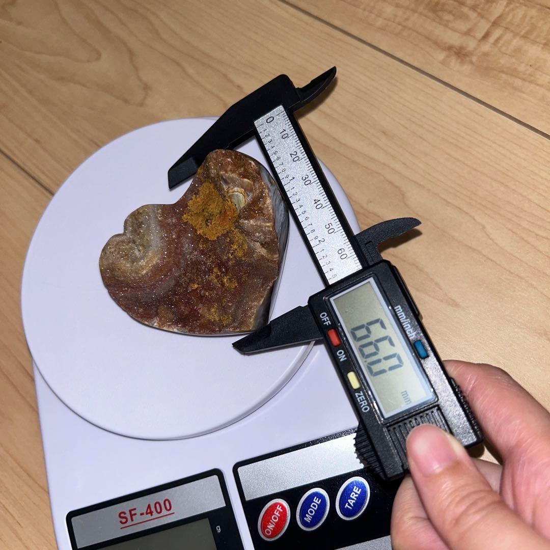 サードニクス 原石 シュガー ハート 天然石 レア