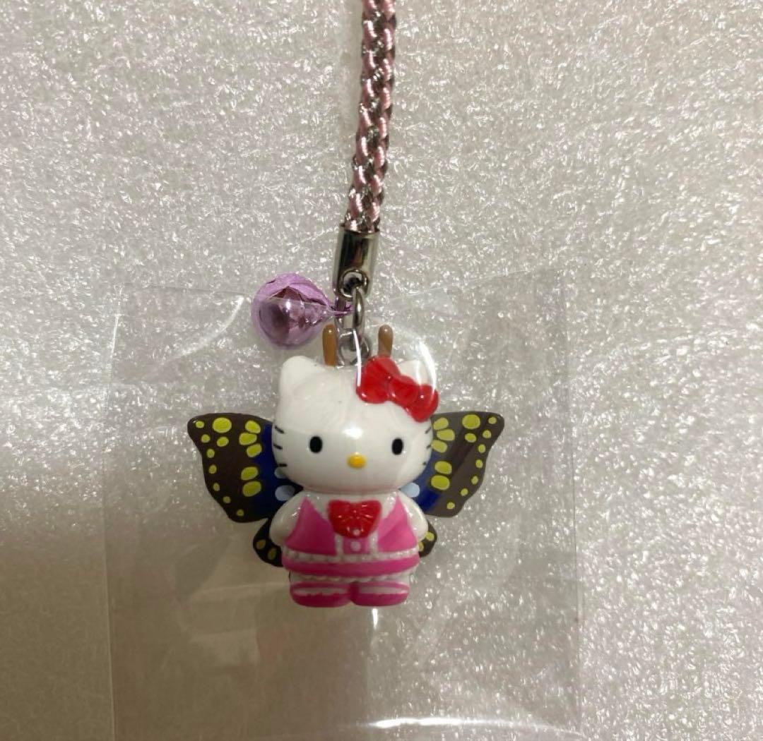 ハローキティ　根付け　ストラップ　ご当地　下妻限定　シモンちゃん