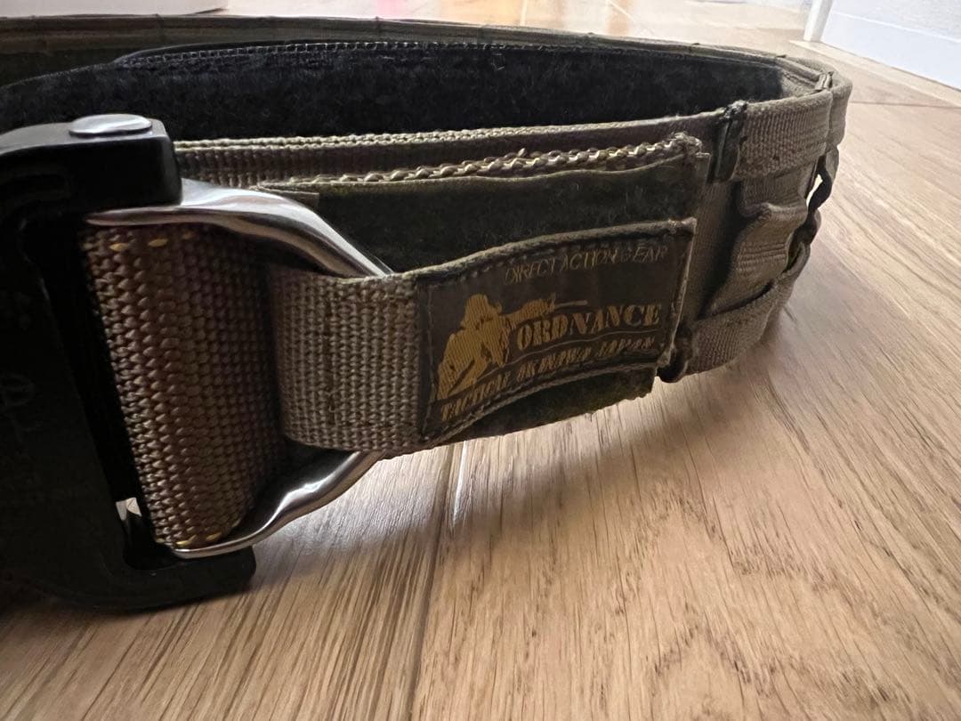 沖縄オードナンス Dリング付きベルト ミリタリー Mサイズ コヨーテ