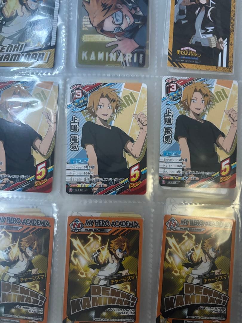 上鳴電気 缶バッジ、アクスタ、カード、フィギュアセット