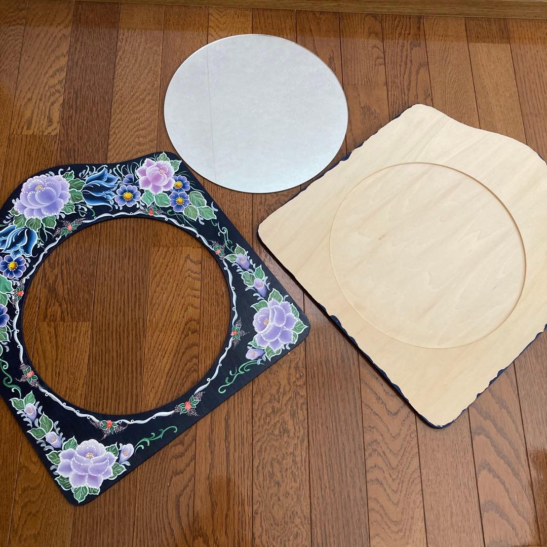 トールペイント 壁掛けミラー