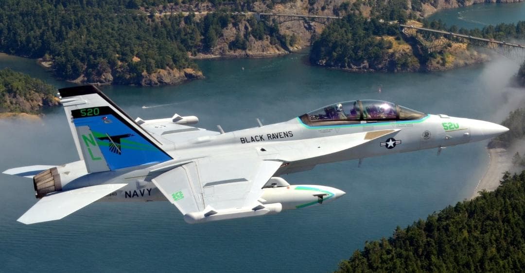 1/144 完成品 EA-18g VAQ-135 ブラックレイブンズ CAG機