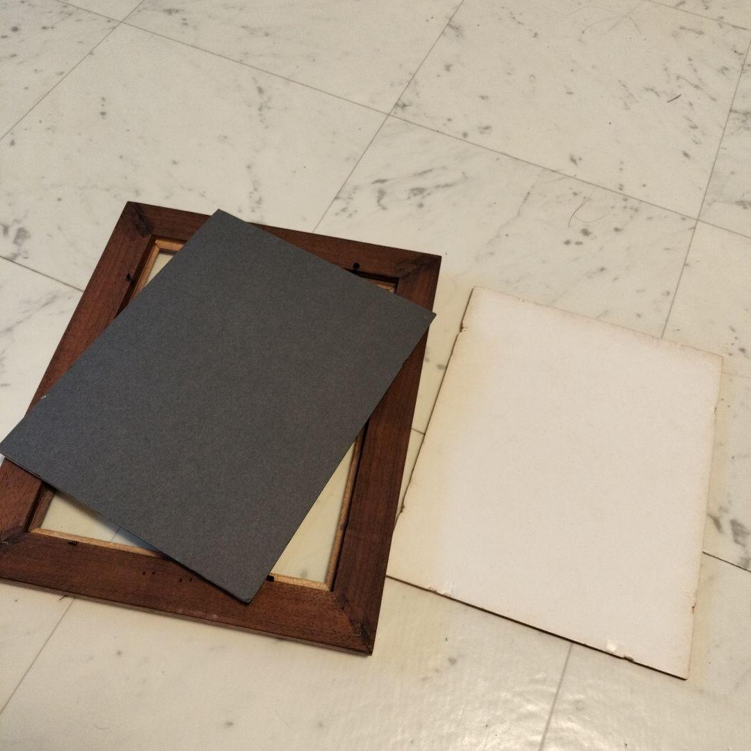 ハワイHAWAIIコアウッド製額縁1990年代当時物②ビンテージ