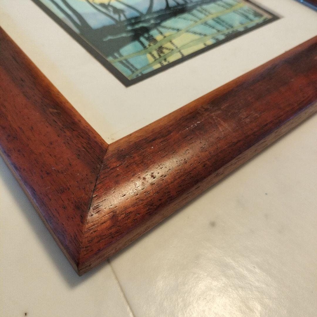ハワイHAWAIIコアウッド製額縁1990年代当時物②ビンテージ