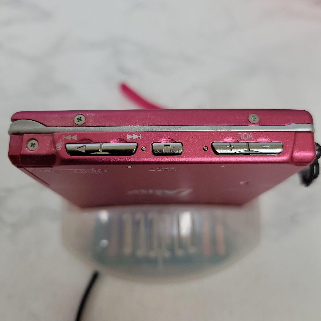 SHARP MDヘッドホンプレーヤー MD-ST55-R付属品付（通電確認済み）