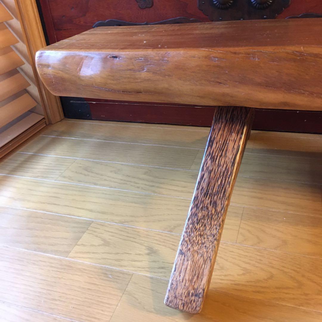 無垢材 天然木ミニベンチ