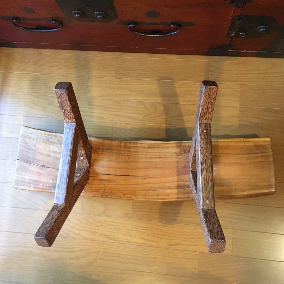 無垢材 天然木ミニベンチ