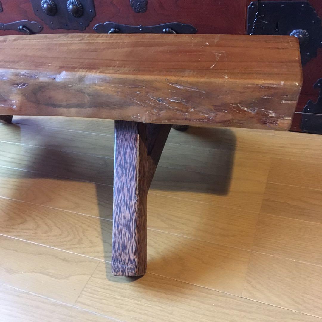 無垢材 天然木ミニベンチ