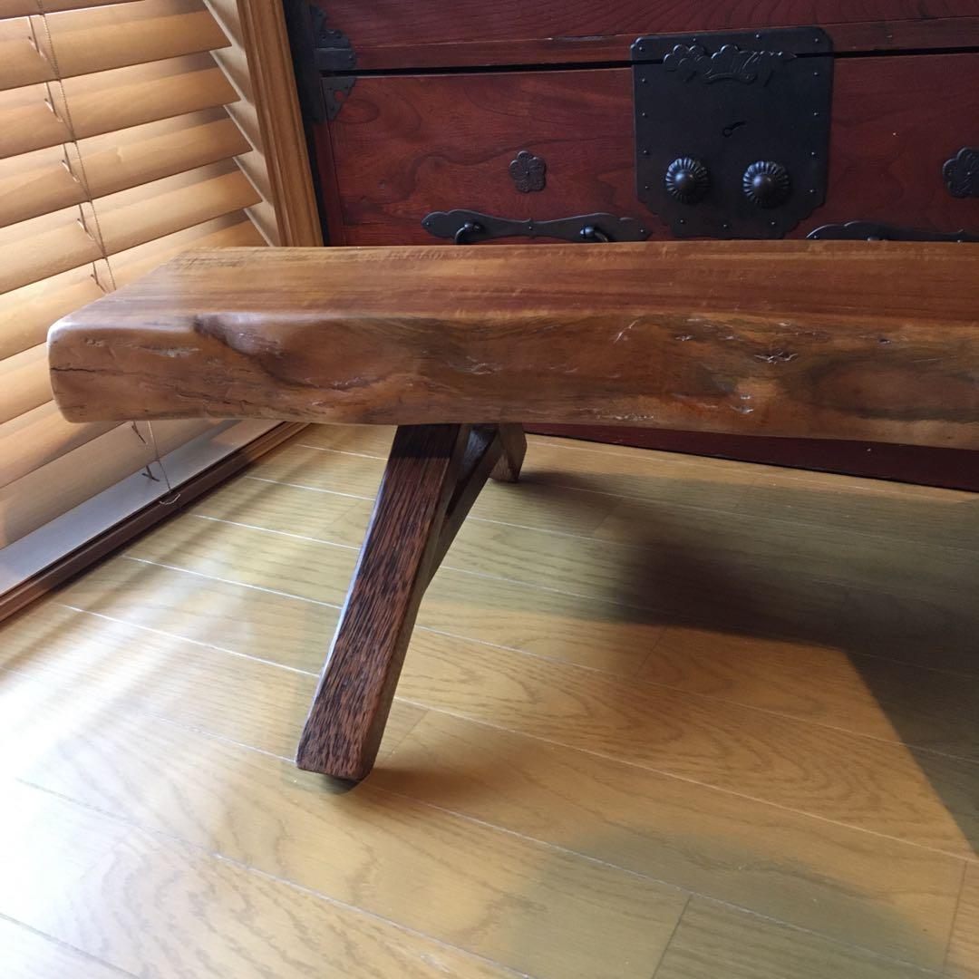 無垢材 天然木ミニベンチ