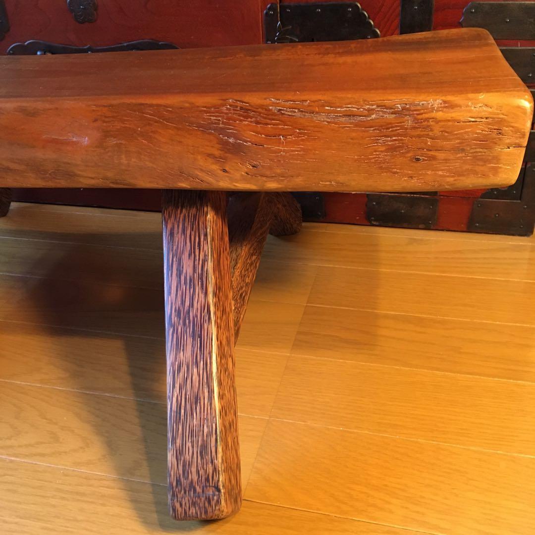 無垢材 天然木ミニベンチ