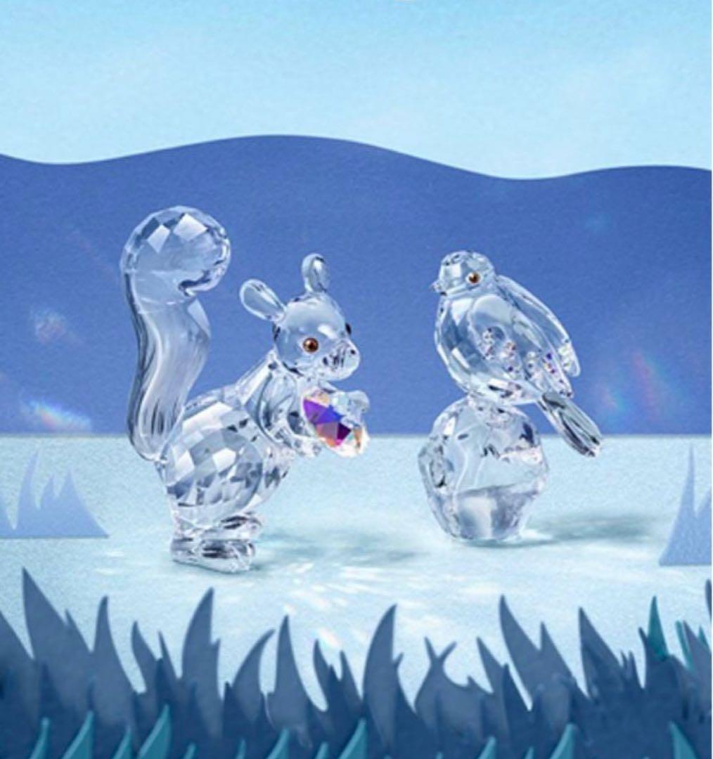 置物 SWAROVSKI Winter Sparkle ROBIN 5464880