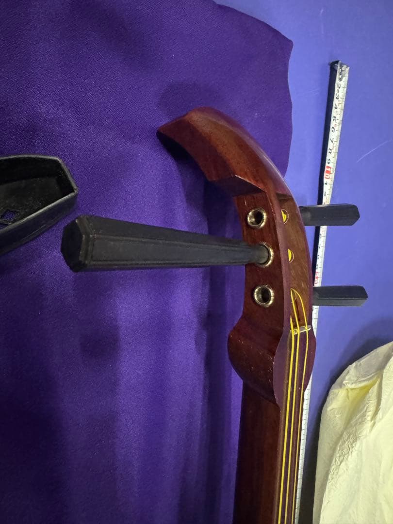 ヴィンテージ 三味線 紫檀 中棹 常磐津 長唄 地唄 民謡 弦楽器 和楽器