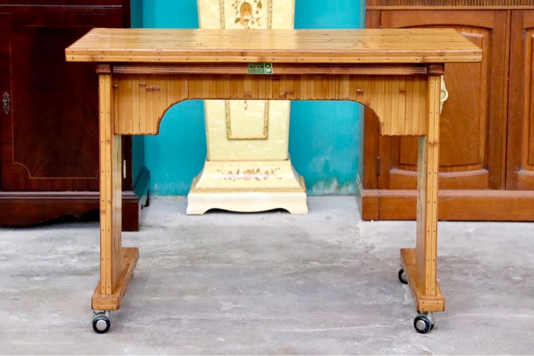 GMIK205○梅里竹芸 Umezato Bamboo Craft 竹家具 机