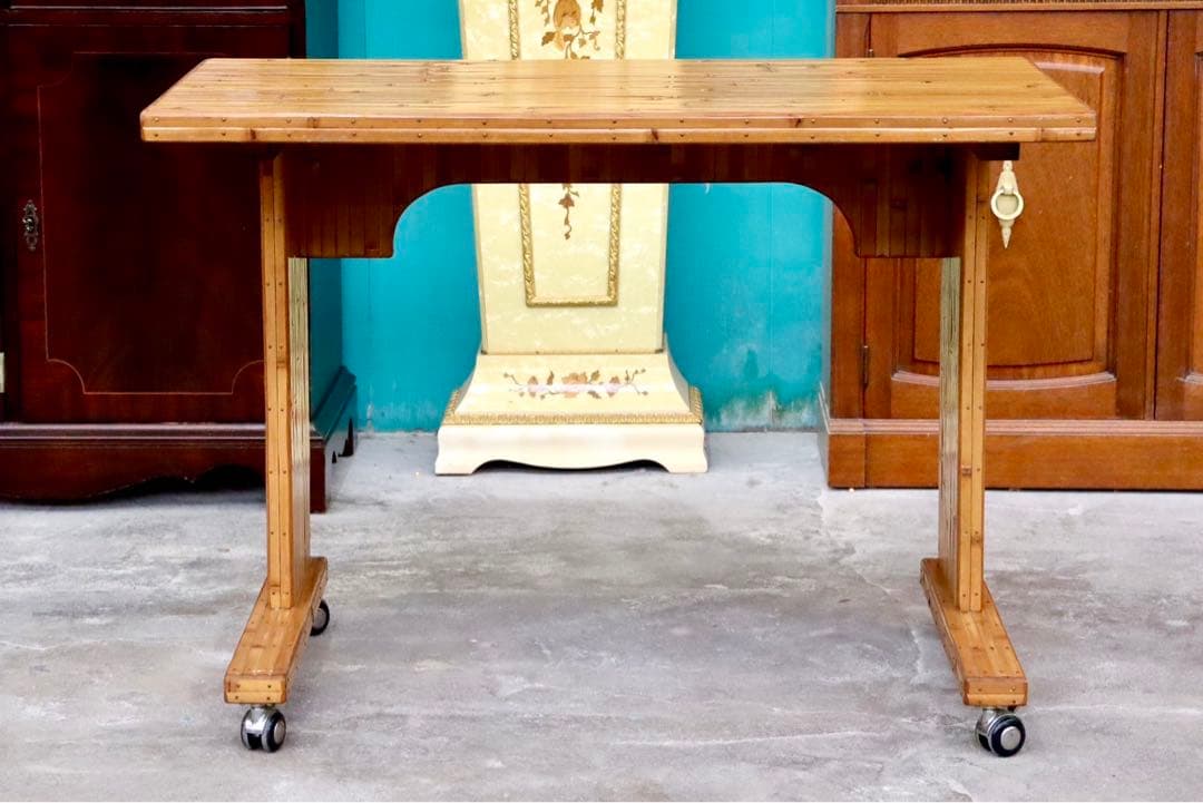 GMIK205○梅里竹芸 Umezato Bamboo Craft 竹家具 机