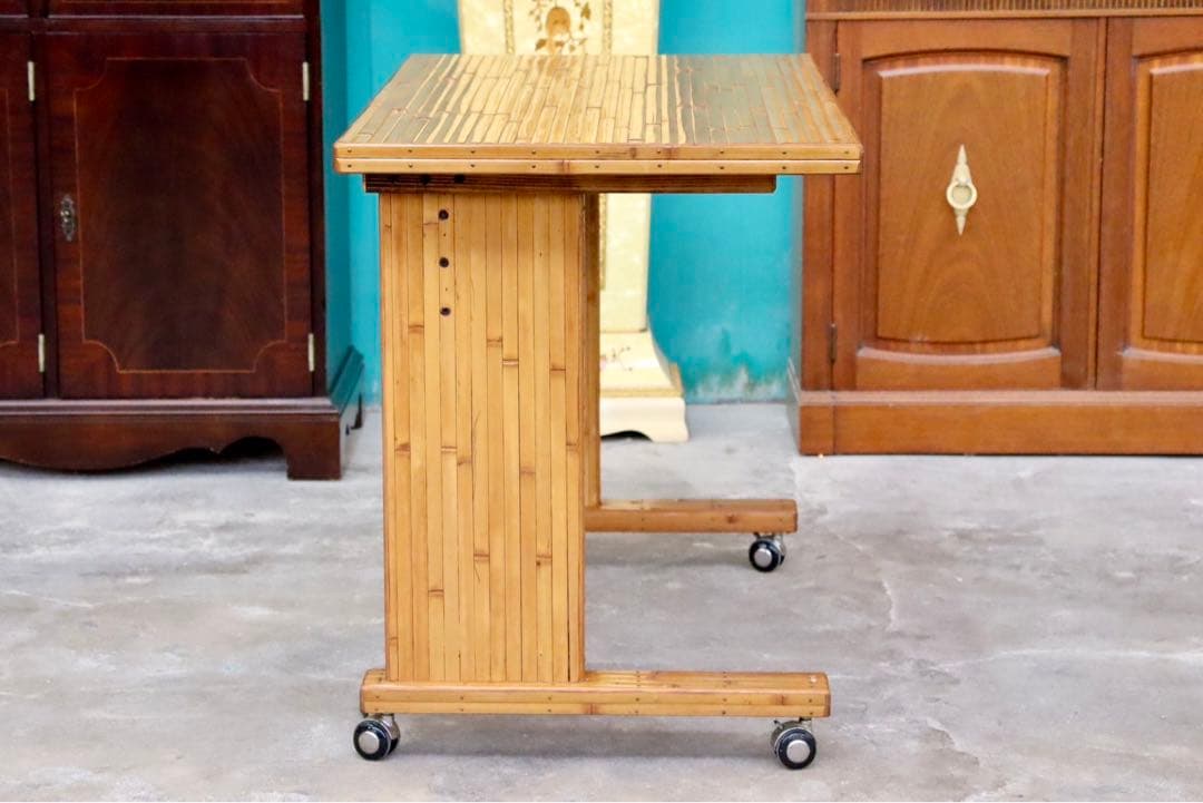 GMIK205○梅里竹芸 Umezato Bamboo Craft 竹家具 机