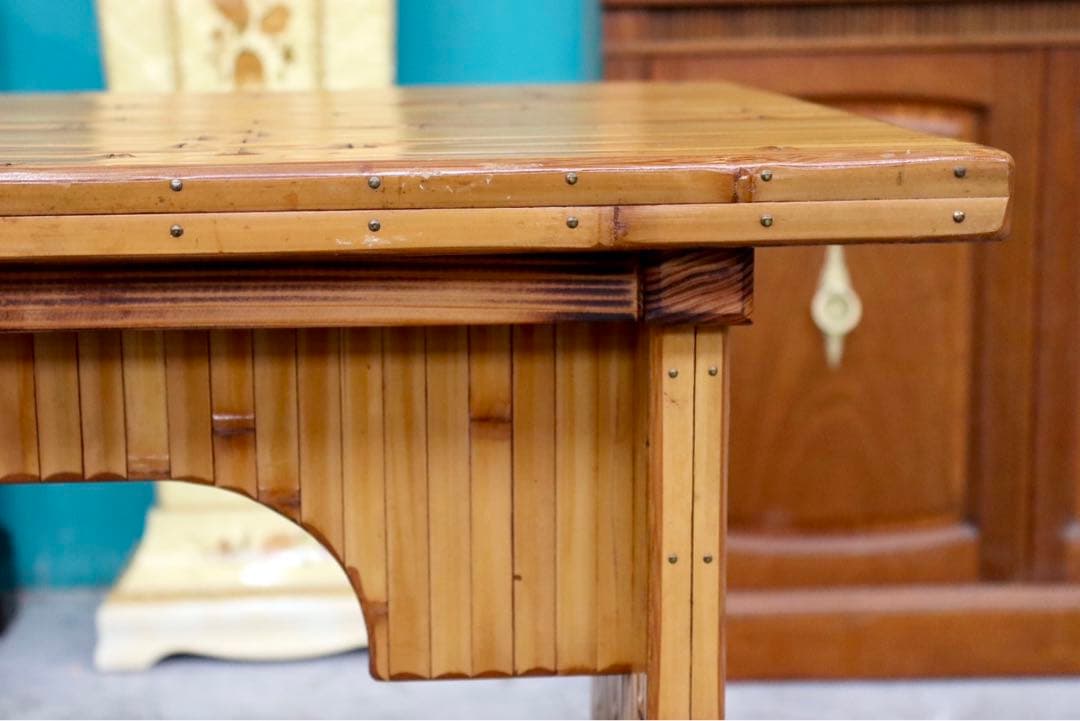 GMIK205○梅里竹芸 Umezato Bamboo Craft 竹家具 机