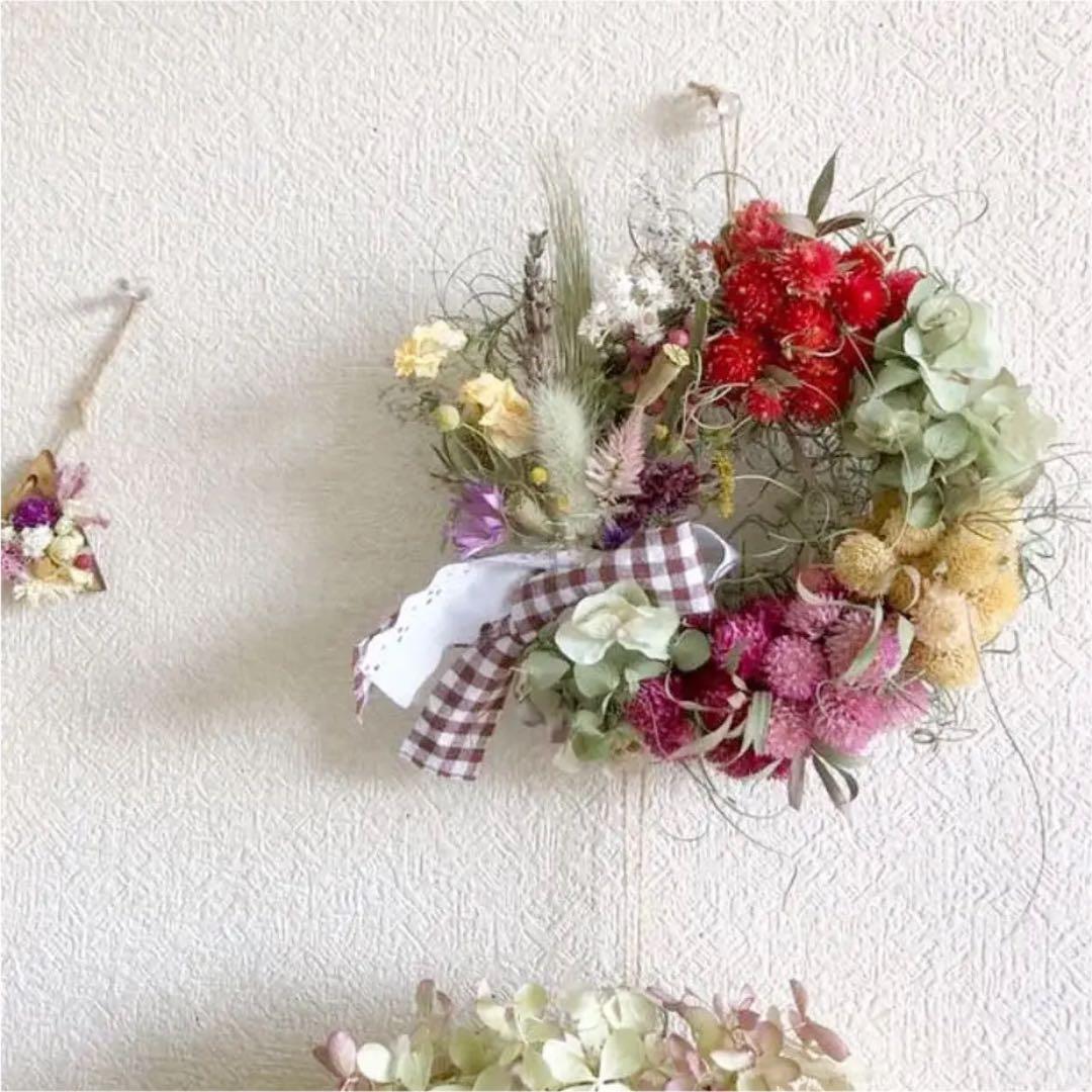 受注制作　千日紅リース