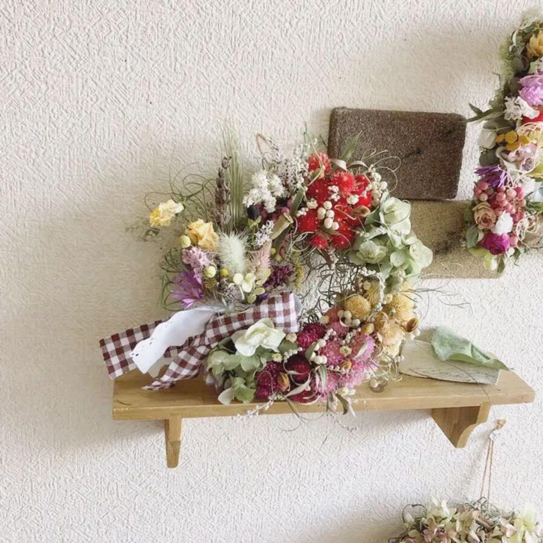 受注制作　千日紅リース