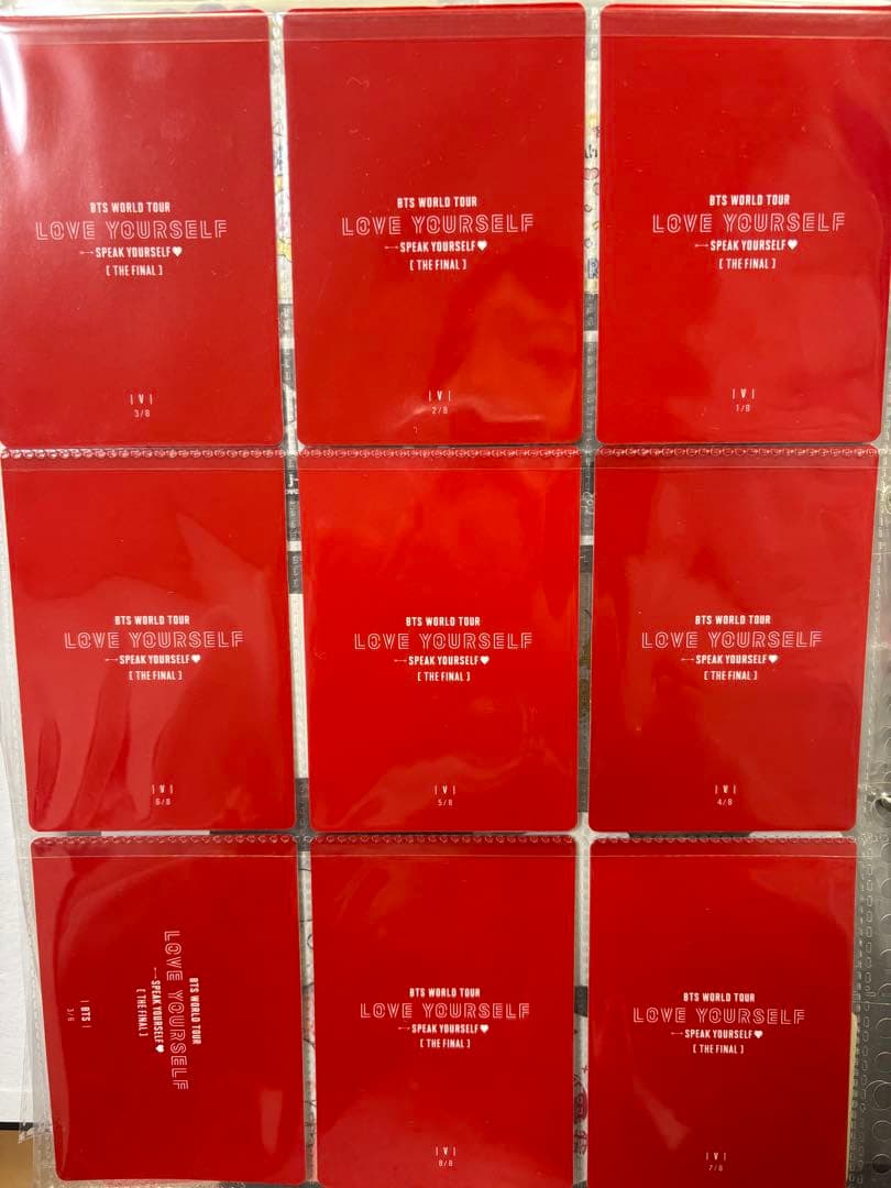 BTS LOVEYOURESELF Final V ミニフォト テテ セット