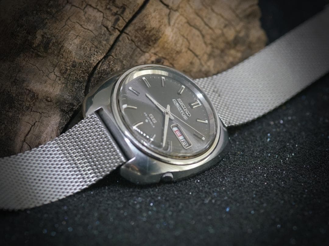 SEIKO 5 ACTUS SS / 稼働品 /グレー