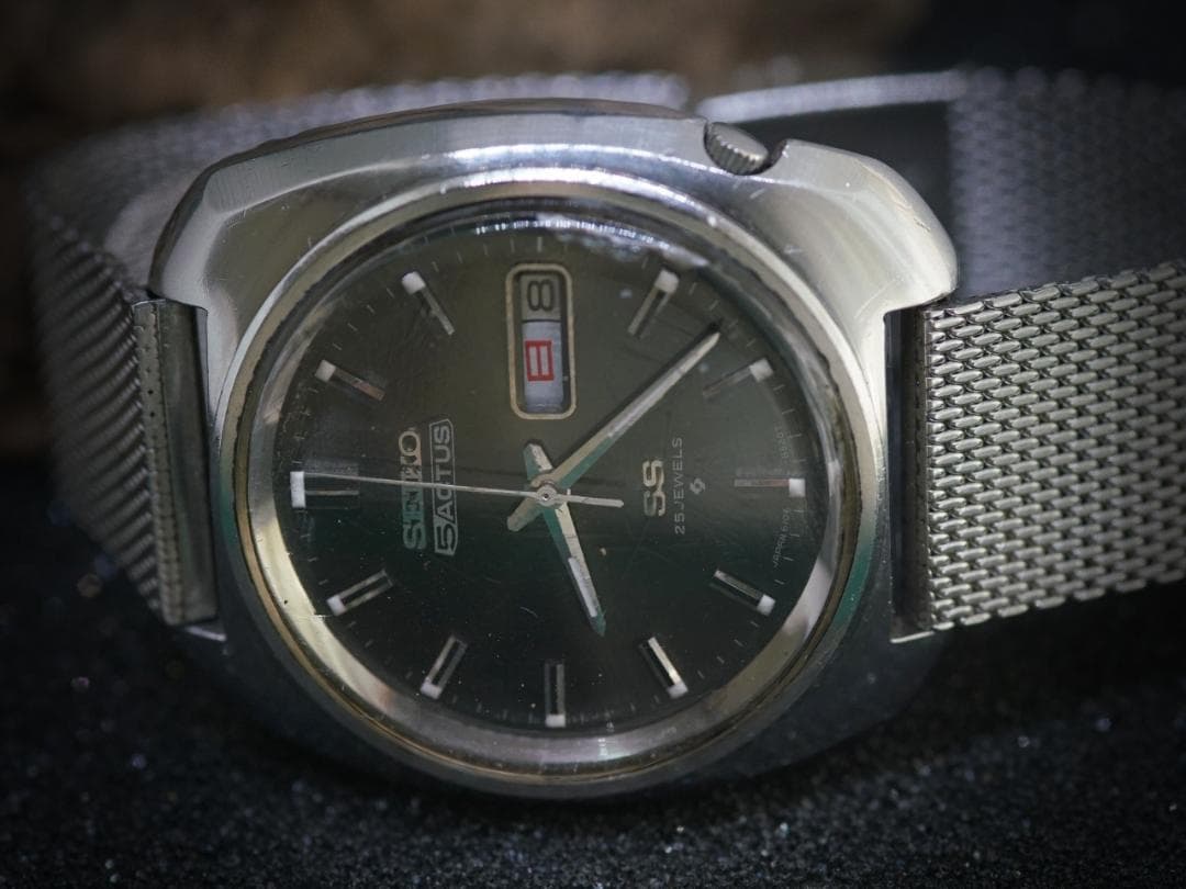 SEIKO 5 ACTUS SS / 稼働品 /グレー