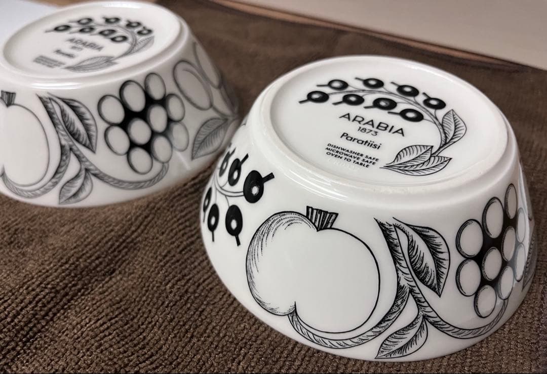 パラティッシ　ブラック　ボウル　13cm　2個