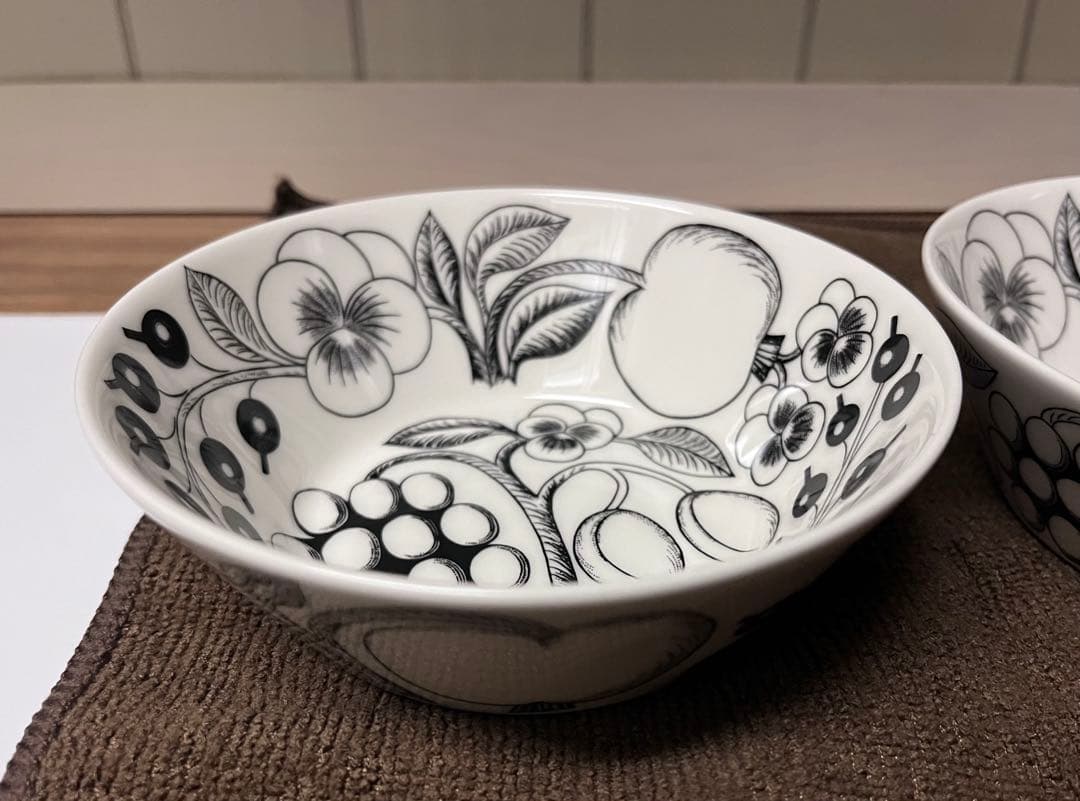 パラティッシ　ブラック　ボウル　13cm　2個