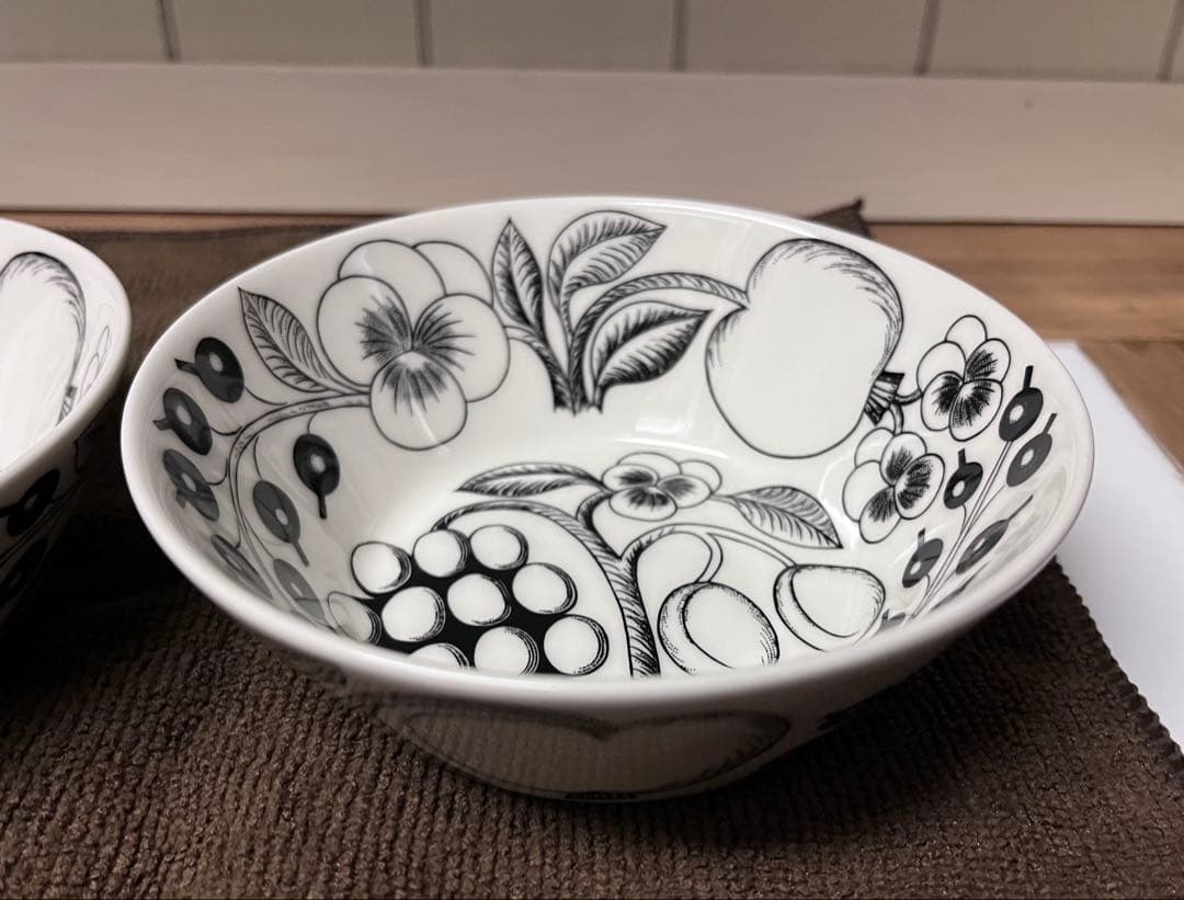 パラティッシ　ブラック　ボウル　13cm　2個