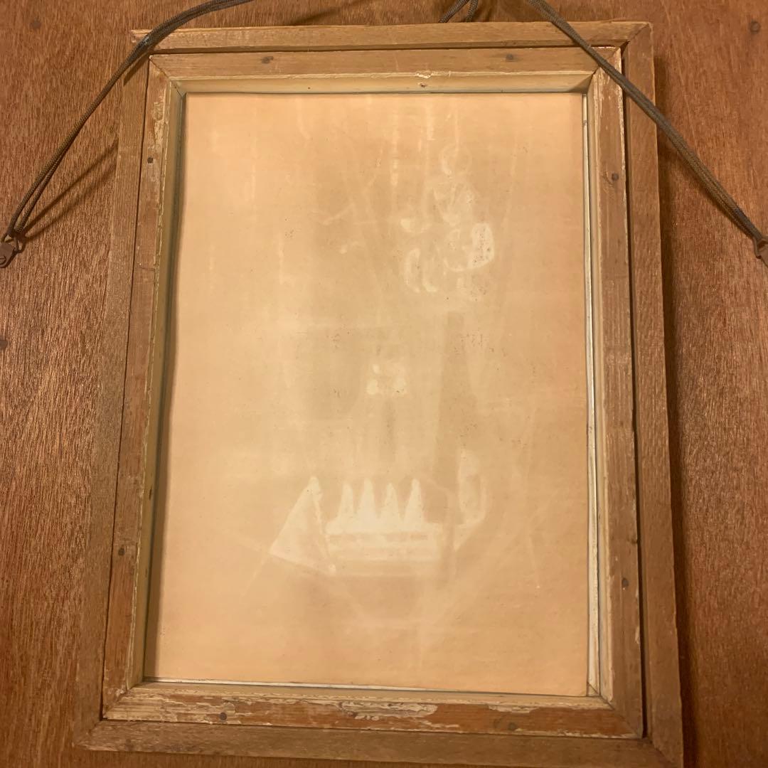 絵画　額装　肉筆彩色画　海外作家『バラ』アンティーク